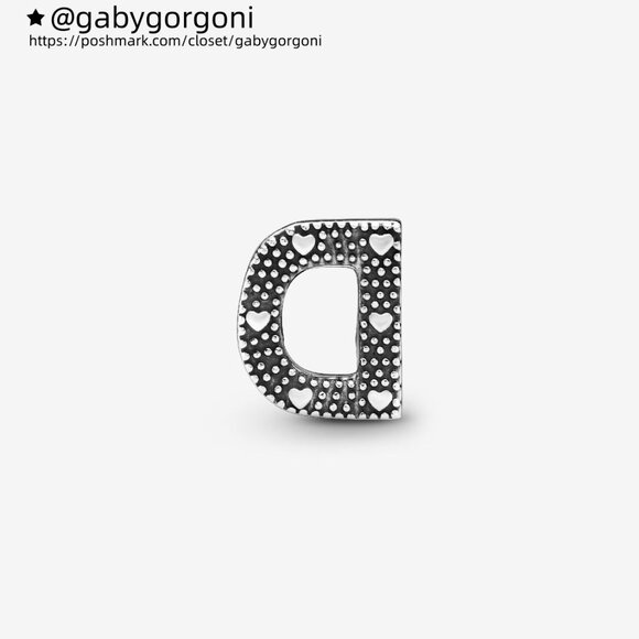 Pandora Letter D Alphabet Charm - Picture 2 of 6